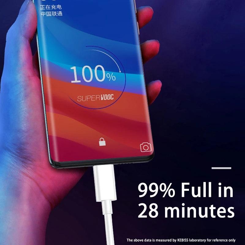Кабель USB C, 65 Вт, 5 А, кабель для быстрой зарядки типа C для OPPO Xiaomi Redmi Huawei, аксессуары для телефонов Samsung, шнур для передачи данных, зарядное устройство, USB-кабель