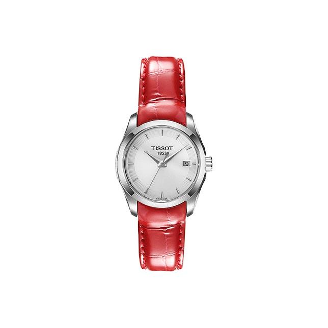 Tissot Kutu Collection Кварцевый механизм Водонепроницаемость 100 м Женские часы 32 мм Серебристый циферблат T035.210.16.031.01