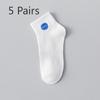 5 Pairs of Men Spring and Autumn Pure Cotton Deodorant Tube Socks