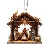 Christmas Pendant Ornament Jesus Family Prayer Scene Pendant Bright Colored Religious Symbol
