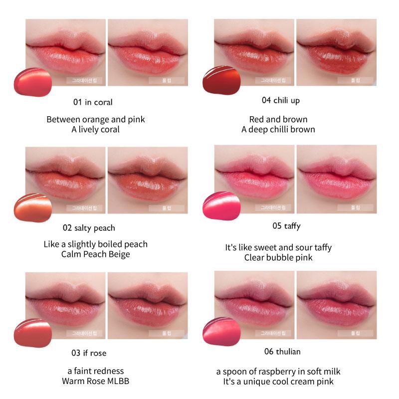 Rom&nd Тинт Dewy.full Water 5г (вариант 11 типа) Адгезия влаги Moisture One толстый мат холодного тона Стойкое и мягкое нанесение