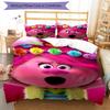 3pcs Trolls Bedding Set Duvet Cover Closure Includes 1 Duvet Cover & 2 Pillowcases, Soft and Comfortable for All Seasons.
