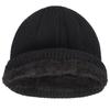 Men's Winter Knitted Wool Hat - Thickened, Warm, Ear Protection, Windproof, Outdoor Hood.
