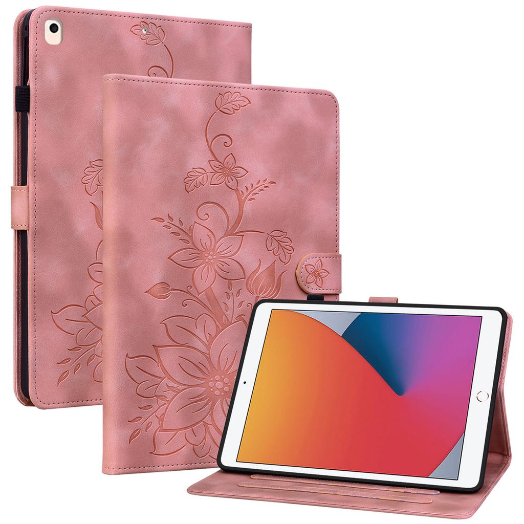 Для iPad 10.2 (2021)/(2019)/(2020) Защитный чехол Противоударный Оттиск PU кожа Обложка для планшета