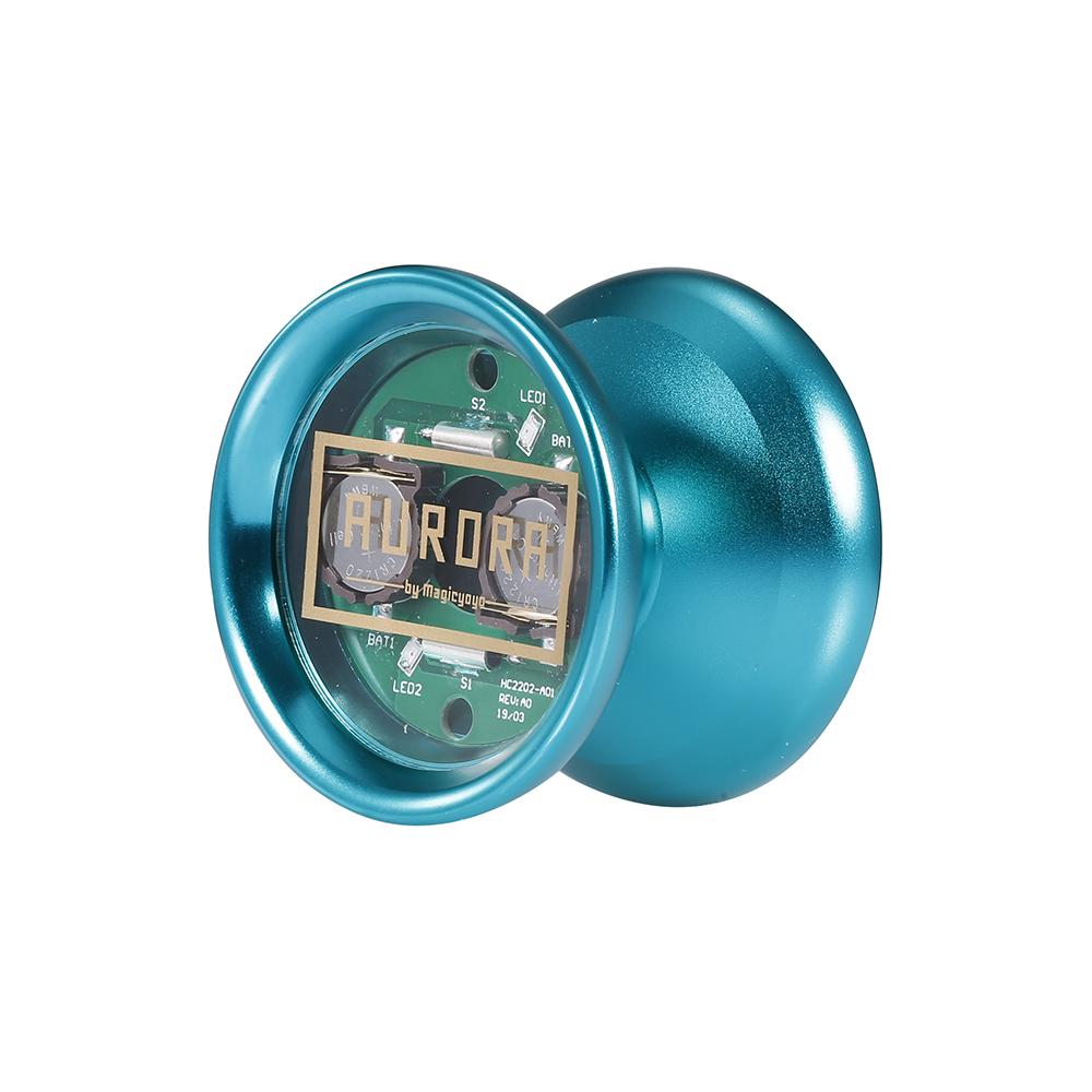 MAGICYOYO Unresponsive YoYo Aluminum Alloy Professional Yoyo Ball with LED Light Cover Remover
