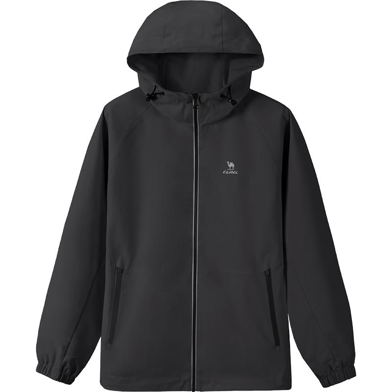 CAMEL Water-Repellent Hooded Outdoor Windbreaker Jacket