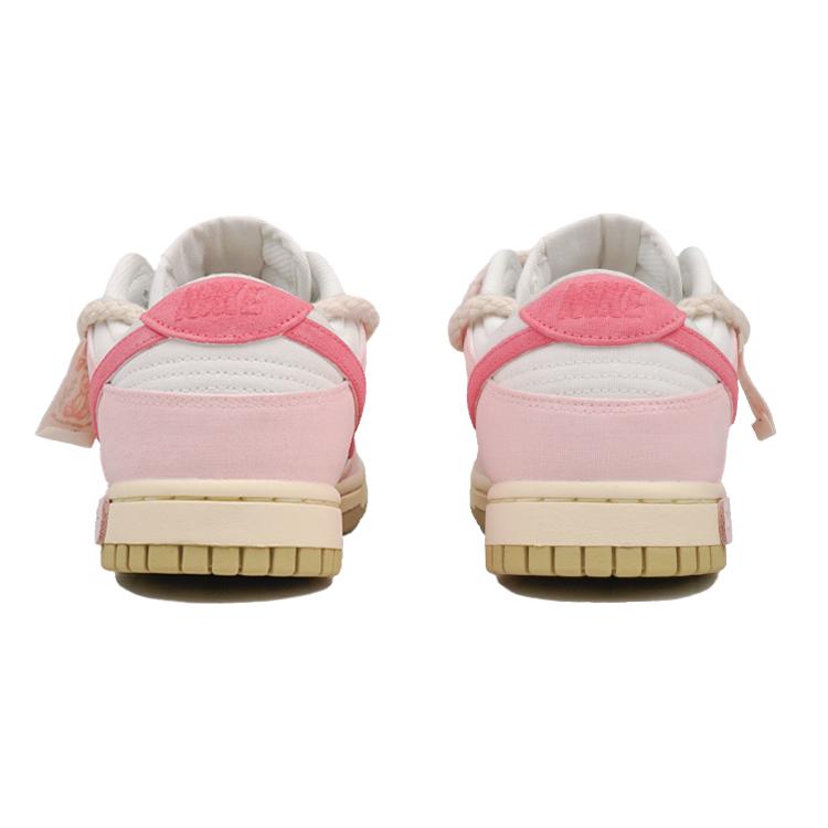Nike Dunk Low RISK Bear Sweetheart Slip Resistant Cushioning Abrasion Resistant Low top Skateboard Shoes Women's FD0868-133(Team27-S-BOX)
