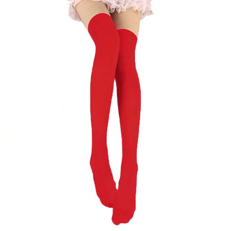 1Pair Women Sexy Warm Thigh High Stockings Over Knee Socks Velvet Calze Stretch Stocking Temptation Medias Overknee Long Socks