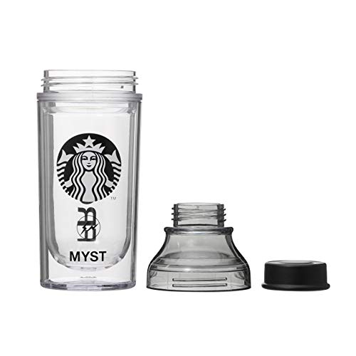 Starbucks Термобутылка с двойными стенками Sunny Bottle Черная FRGMT MYST 473 мл Grande Черный Fragment Хироси Фудзивара