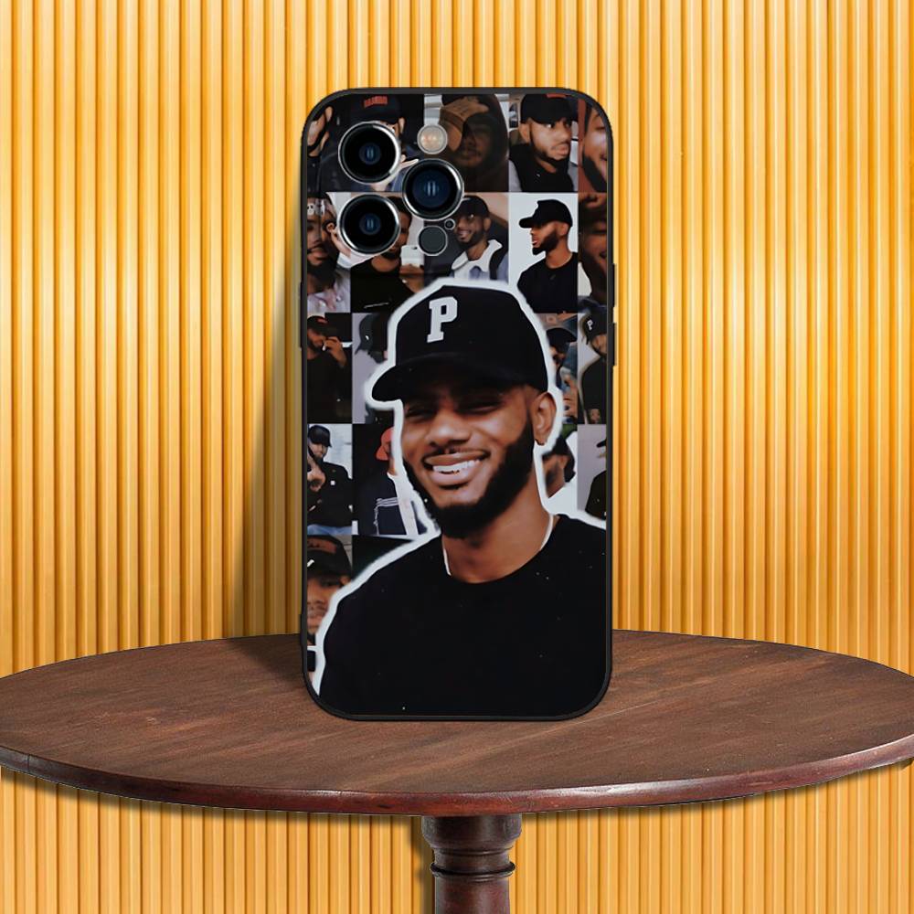 Чехол для телефона B-Bryson Tiller для iPhone 16,15,14,13,12,11,Pro,Max,Plus,X,XS,SE4,E,Mini, Мягкий черный чехол