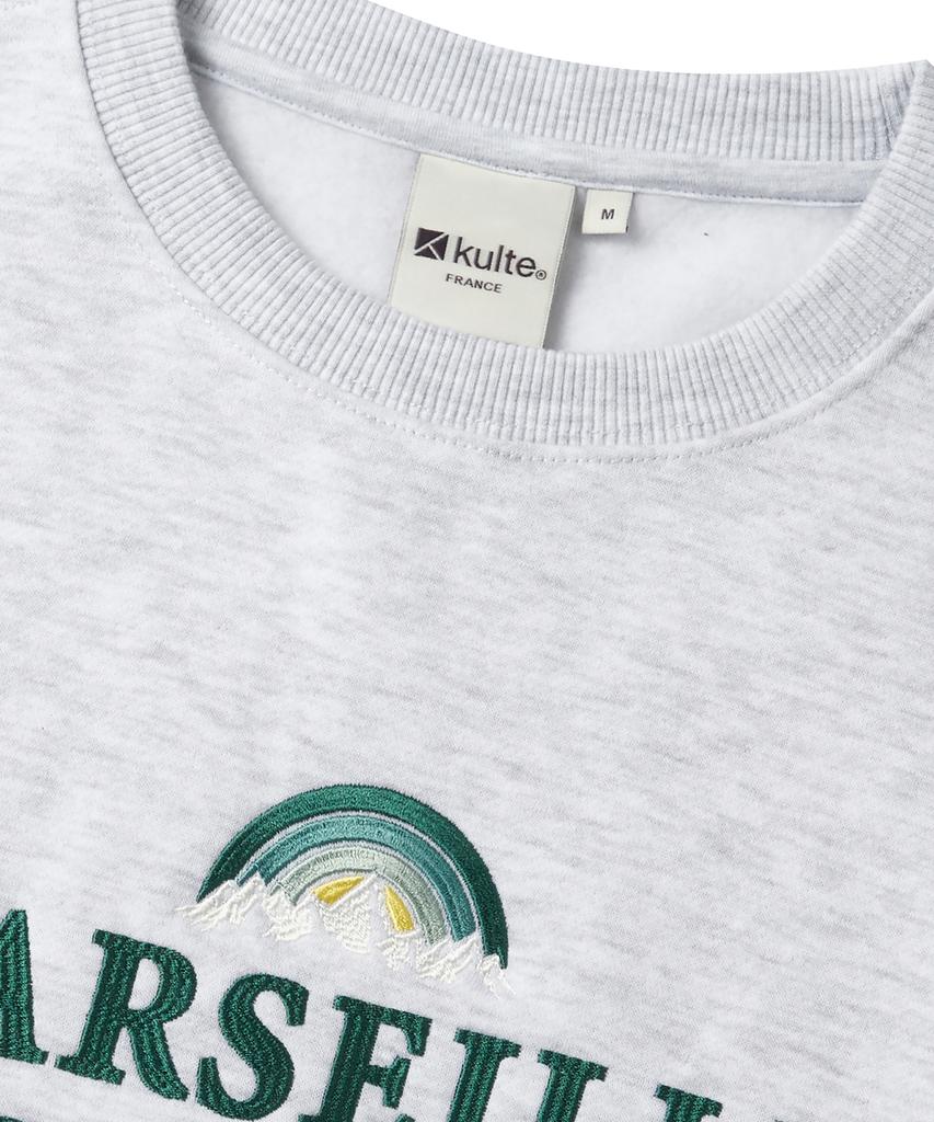KULTE Rainbow Embroidered Crewneck L.Melange