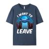 I Want To Leave Outer Space Ufo Alien Pun Meme Fashion T Shirt Unisex New In Tops And Tshirts Camisa Vaporwave