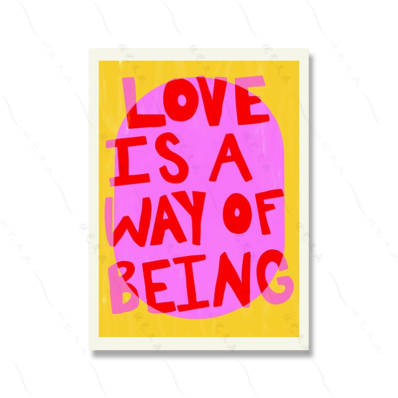 Flower Poster Wall Art Home Decor Funky Black White Smiley Modern Colorful Canvas Painting Living Room Maximalist Boho Picture