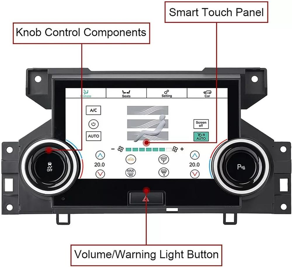 Панель управления климатом A/C для Land Rover Discovery 4 2010-2016 годов, 7-дюймовый ЖК-экран