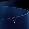 1ct Moissanite Pendant Necklace Women Minimalist Fashion Daily Wear