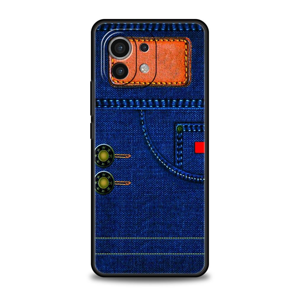 Чехол-накладка из кожи с узором для Xiaomi Mi 17 Pro Max 15 14 13 12 11 Ultra 15T 14T 13T 12T 11T Pro Lite Мягкий ТПУ корпус