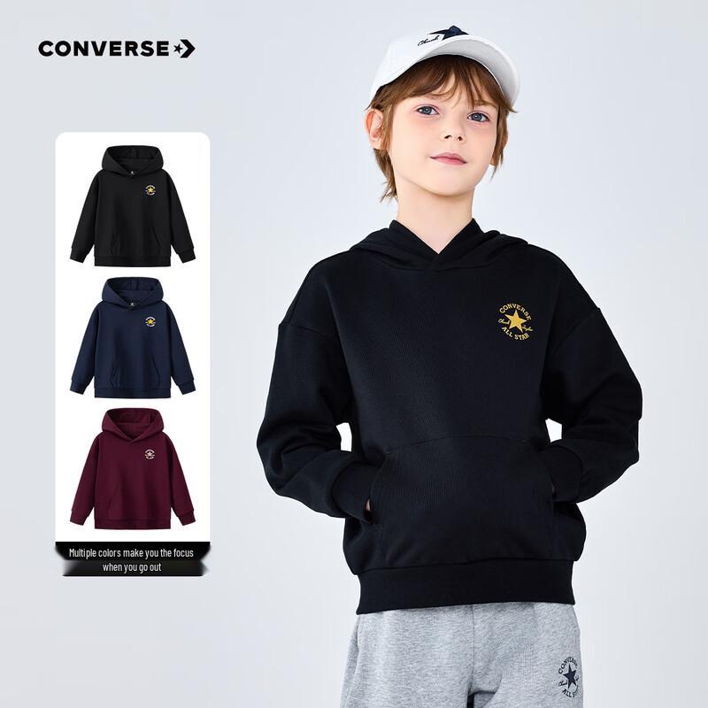 Converse Kids' Hooded Printed Sweatshirt
