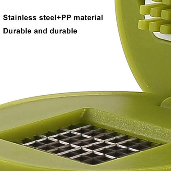 Garlic Chopper Small Chopping Cutting Garlic Ergonomic Food-grade Stainless Steel Sharp Blade Easy To Clean Garlic Crusher