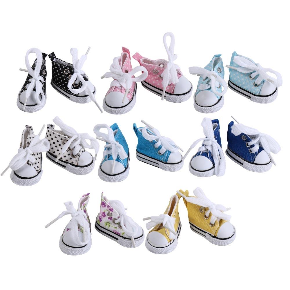 Cute Doll Mini Canvas Shoes Mini Doll Sneakers Doll Casual Canvas Shoes  Girl Toy