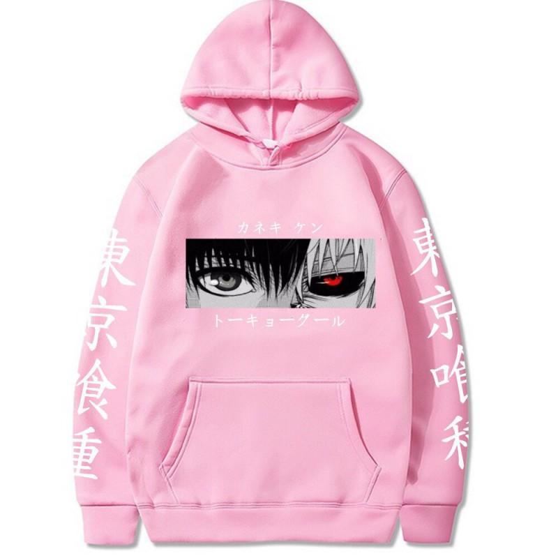 Mens Tokyo Ghoul Kaneki Ken Hoodie Sweatshirt Anime Cosplay Streetwear Pullover Fall