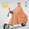 Electric Motorcycle Raincoat for Women, Single-Person, Oversized, Thickened, Long, Full-Body, Storm-Proof Riding Poncho