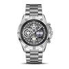 TIMEARTX Men's Watch Luxury Quartz Watch Stainless Steel Strap Moon Phase Multi-Color Dial Business Waterproof Watch