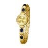 Vintage Women's Watches Fashion Naturally Jade Jewelry Bracelets High Quality Gold Wristwatch Retro Quartz Ladies Dress Watches