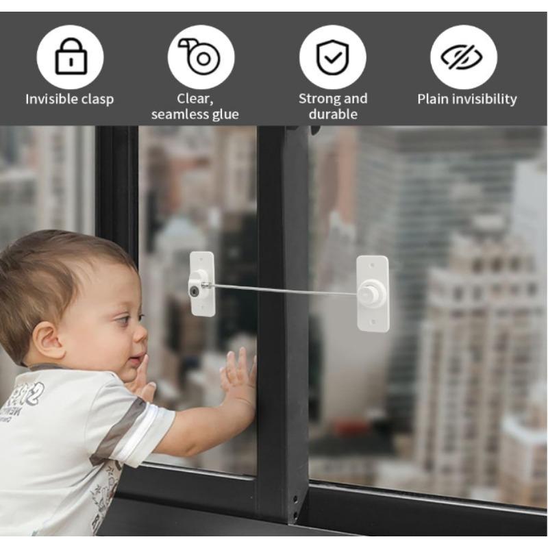 Baby Safety Lock Child Protection Refrigerator/Window Children Security Lock For Kids Cabinet Lock With Keys