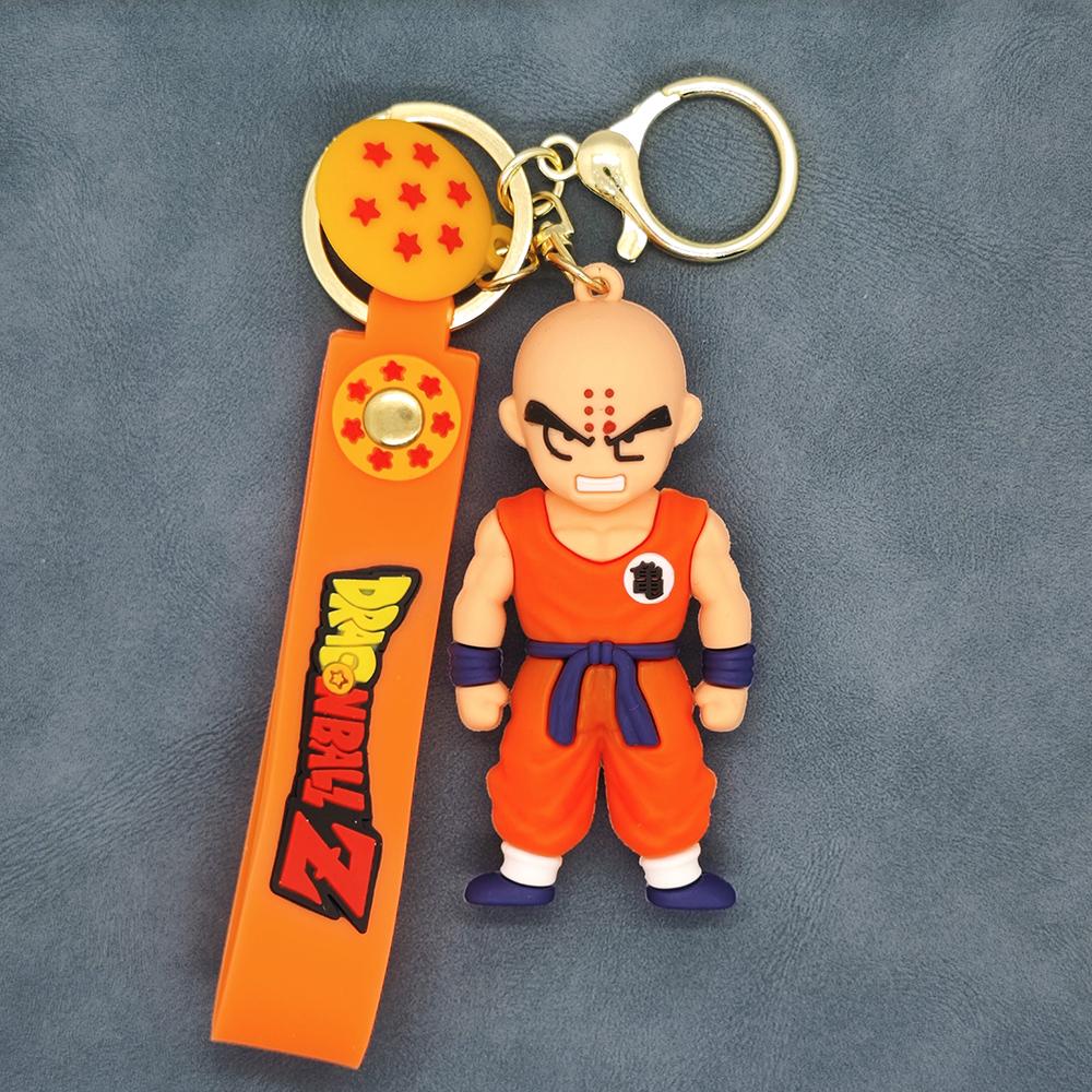 Аниме Dragon Ball Z Супер Сайян Гоку Фигурка Брелок Милый Мультяшный Персонаж Брелок Подвеска на Сумку Аксессуары для Фанатов