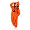 Детский фланелевый комбинезон-пижама на Хэллоуин для мальчиков и девочек