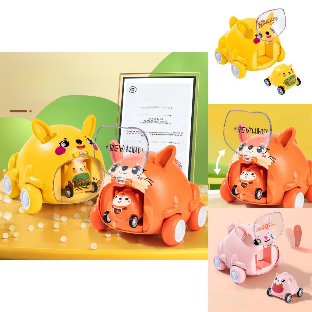 Инерционная машинка для животных для детей, из пластика, для интерактивной игры