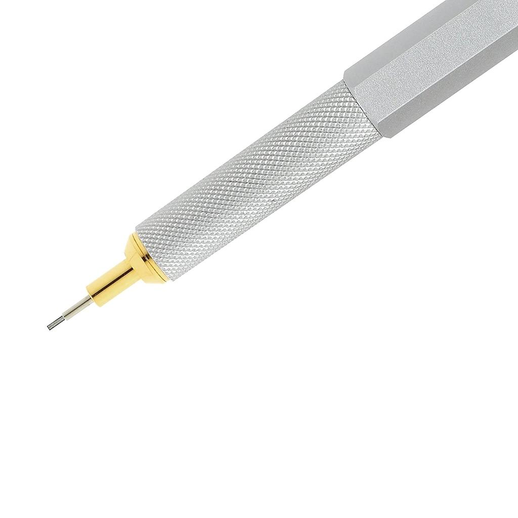 Rotring Mechanical Pencil Mechanical Pencil 800 Silver 1904448 Genuine Imported Product 0.7mm