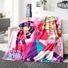 1pc Princess Strawberry6 Blanket, Gift, for Men and Women, Soft Blanket, Good for Sofa Bed Couch Travel, Lightweight Flannel Blanket