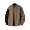 Мужская американская ретро куртка-бомбер пэчворк Harrington - Прочная, свободного кроя, Осень/Зима 2025, Трендовая рабочая одежда с цветовыми блоками