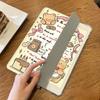 For iPad Air5 Case Cartoon Butter Bear Pattern iPad Smart Tri-Fold Case for iPad Air6 11 13 Pro2024 11 13 Pro2021 2018 12.9 with Pencil Holder
