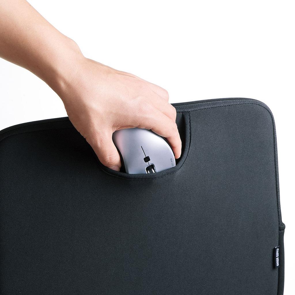 SANWA SUPPLY Внутренний чехол с карманом (Широкоформатный 13,3 дюйма) IN-WETP13BK