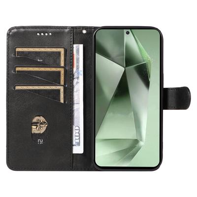 Чехол для Samsung Galaxy S24 FE из искусственной кожи, кошелек, слоты для карт, чехол для телефона
