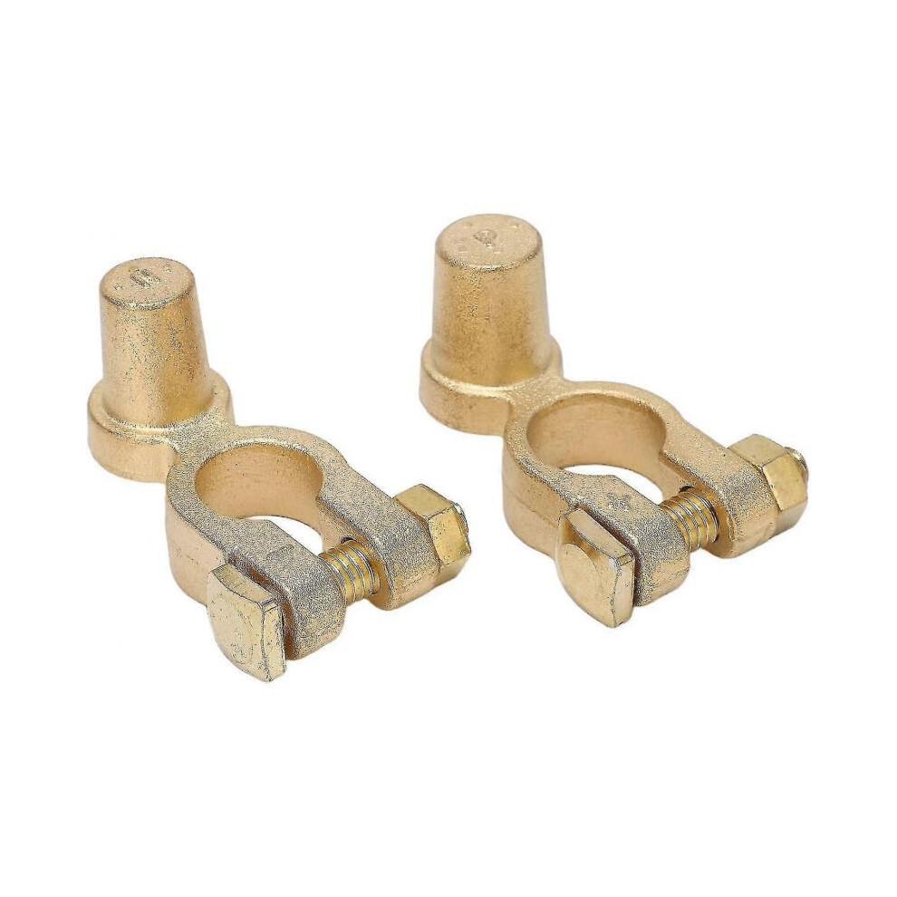 Car Battery Terminal Connector Positive And Negative Top Post Quick Release Disconnect Car Battery Cable Terminal (gold) (2pcs)