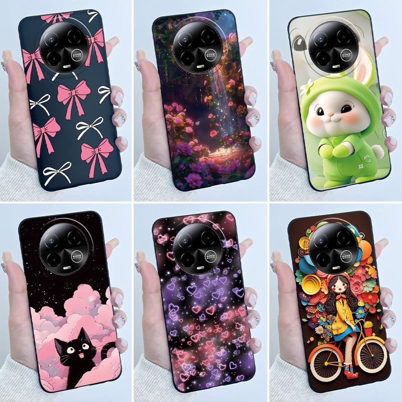 Case For BLU Bold K50 Phone Case Luxury Cute Love Rabbit Cartoon Funny Pattern Cover Shell Black Soft Silicone Protective Casing
