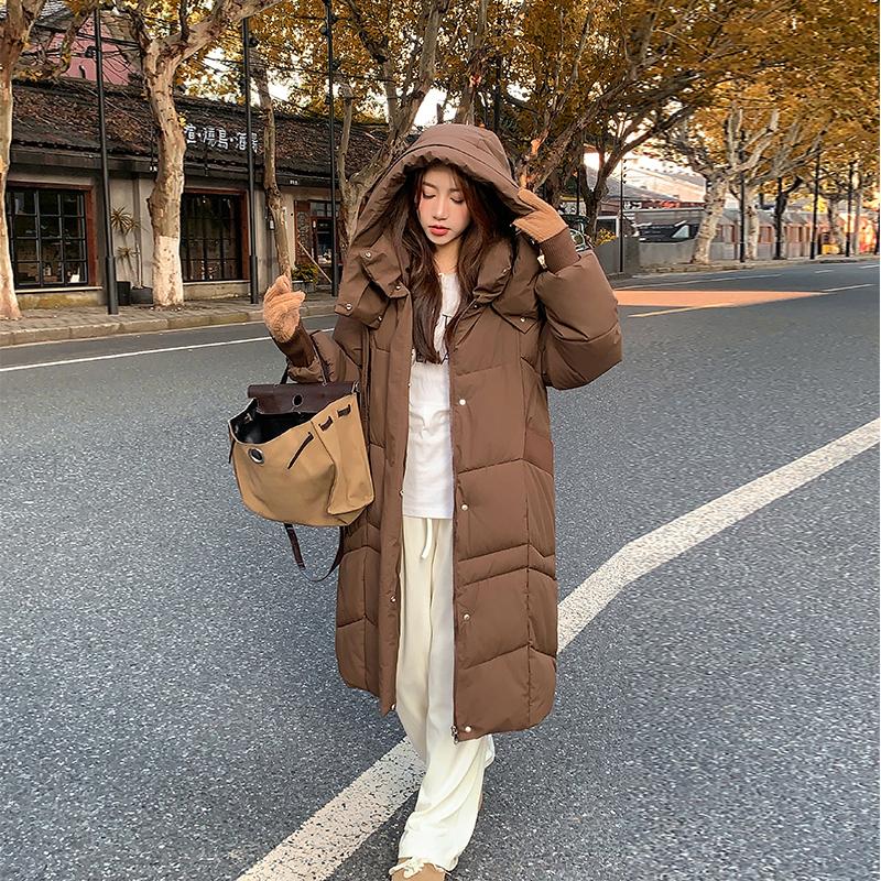 Autumn Winter Thicken Warm Parka Women Casual Sweety Solid Color Big Pocket Loose Hooded Coat Jackets Outwear