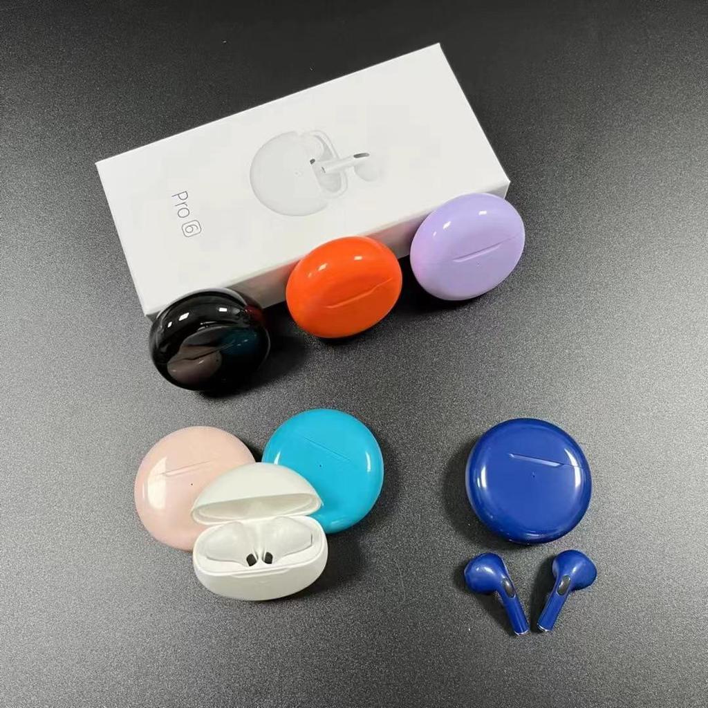 PRO6 J6 Полностью беспроводные Bluetooth-наушники: Внутриканальные, Сенсорное управление, Спортивный стиль, Подходят для бизнеса.