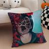 terrible SSILENT HILL f game Cushion Cover Throw Pillow Cover Hidden Button Durable Polyester Chair Cushion