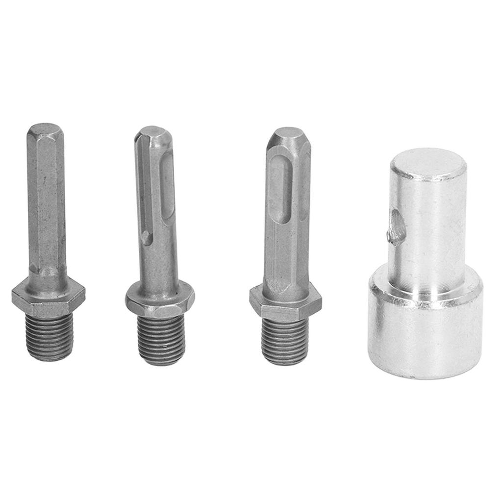 Адаптер для сверла 1-3, круглый патрон из углеродистой стали, 2 отверстия, 2 слота, садовый сверло-шнек