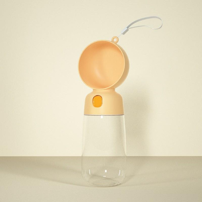 Pet Outdoor Dog Walking Cup Companion Cup Хранение еды и кормление водой 2-в-1 Бутылка для воды Портативный диспенсер для воды для собак