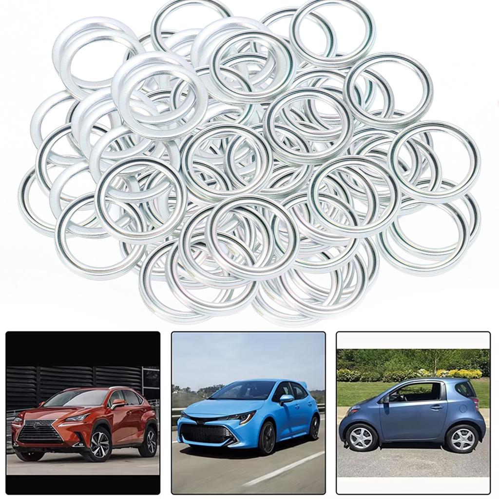 Car Oil Pan Drain Gasket for Toyota Lexus Car Drainage Bolt Pad Replaceable Washer Seal Set 12157-10010 Automotive Transmission