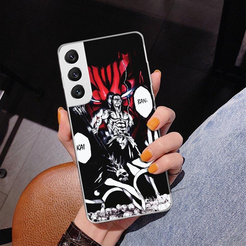 Чехол для телефона Bleach Кенпачи Зараки для Samsung Galaxy S24 S25 Edge S26 Ultra S23 S22 S21 Plus S20 FE + Персонализированный чехол с принтом G