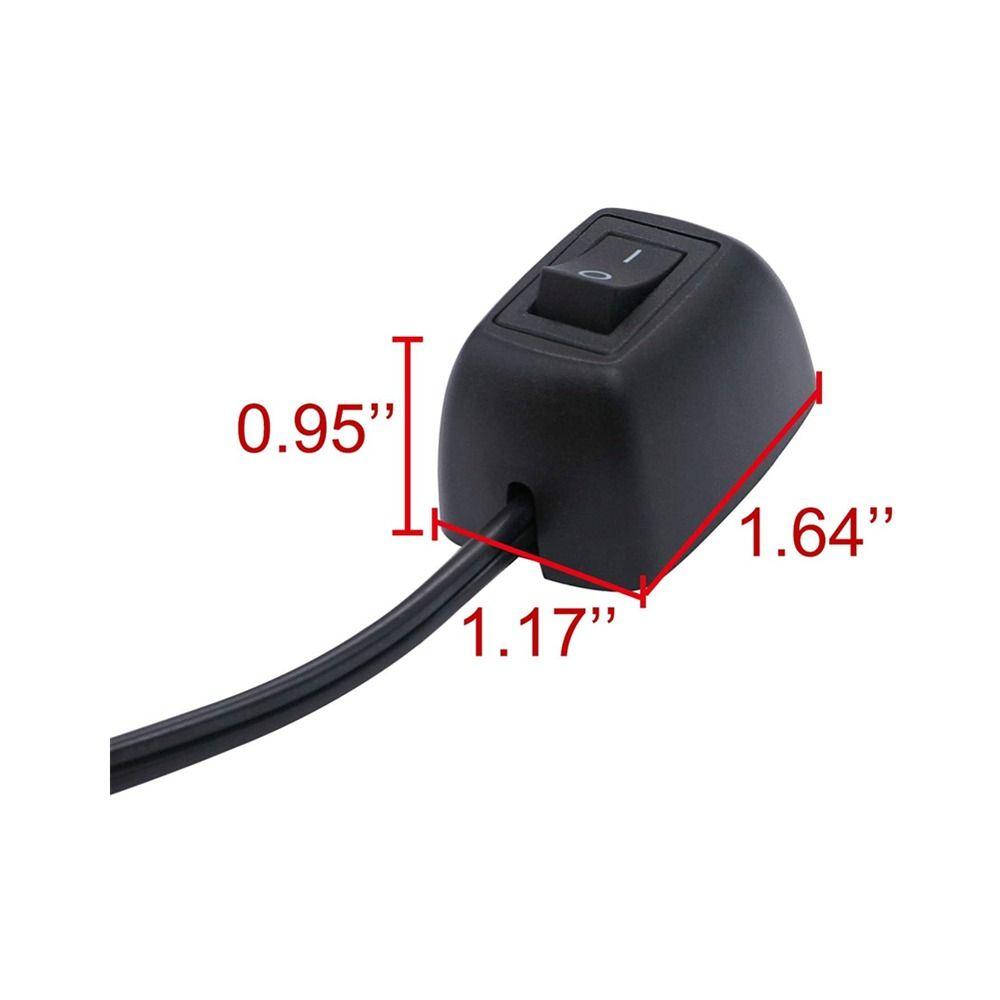 Вкл/Выкл DC12V Наклейка Переключатель 23.6" Кабель Накладной Переключатель DIY Автомобильный Переключатель