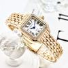 GREALY Women's Classic Retro Square Waterproof Diamond Quartz Watch