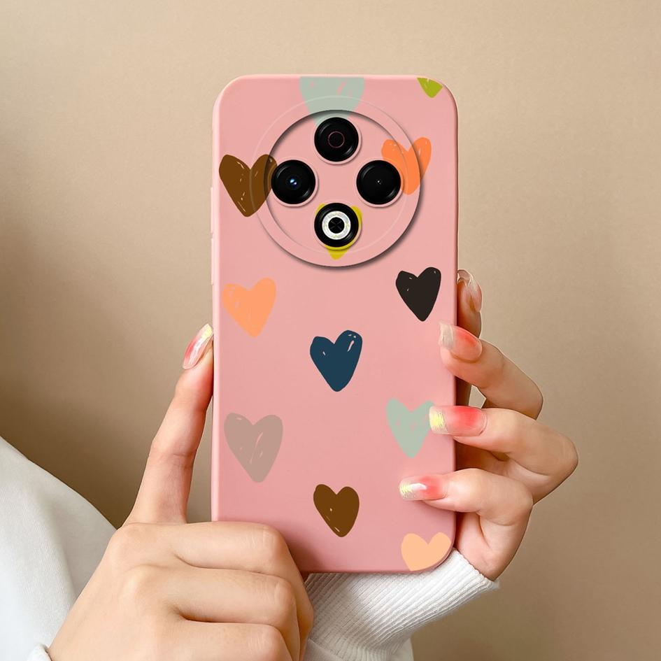 Hot Phone Case For Tecno Spark GO 1 2025 Pop 9 Camon 30S Sprak 20 30 Pro 30C 4G 5G Super Shockproof Soft Silicone Sweet Love Heart New Cover For Tecno