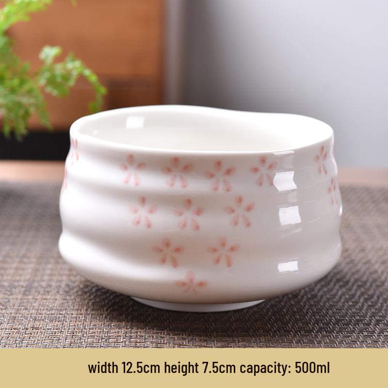 Японский чайный сервиз матча: Керамическая чаша, подставка для часена и инструменты в стиле эпохи Сун